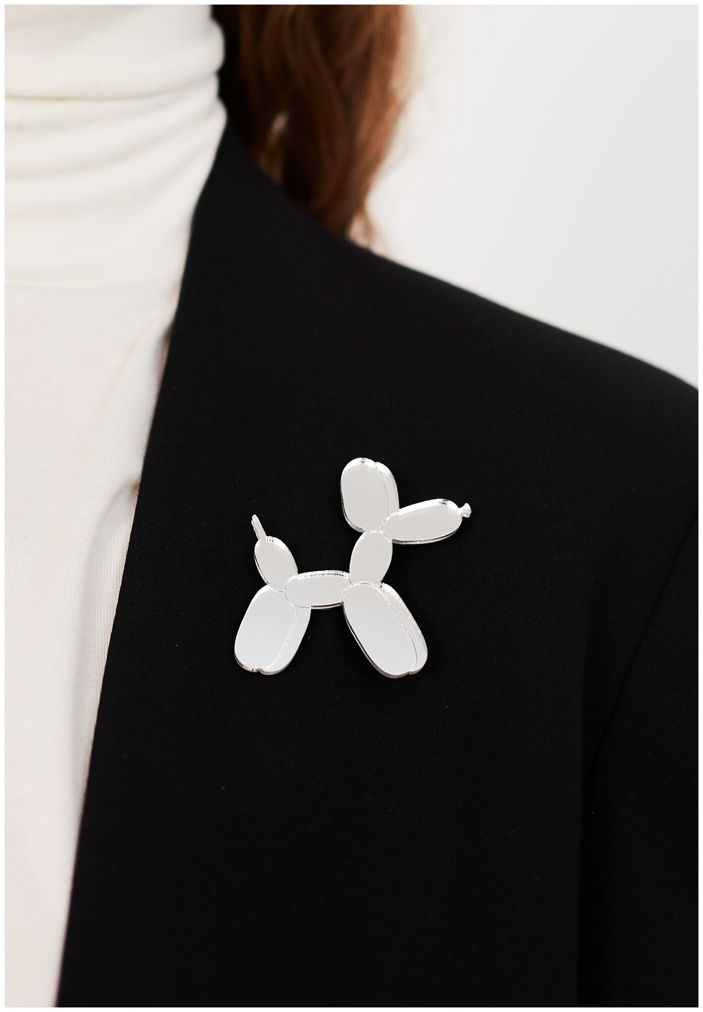 Брошь MONOLAMA, серебристый — фото 1