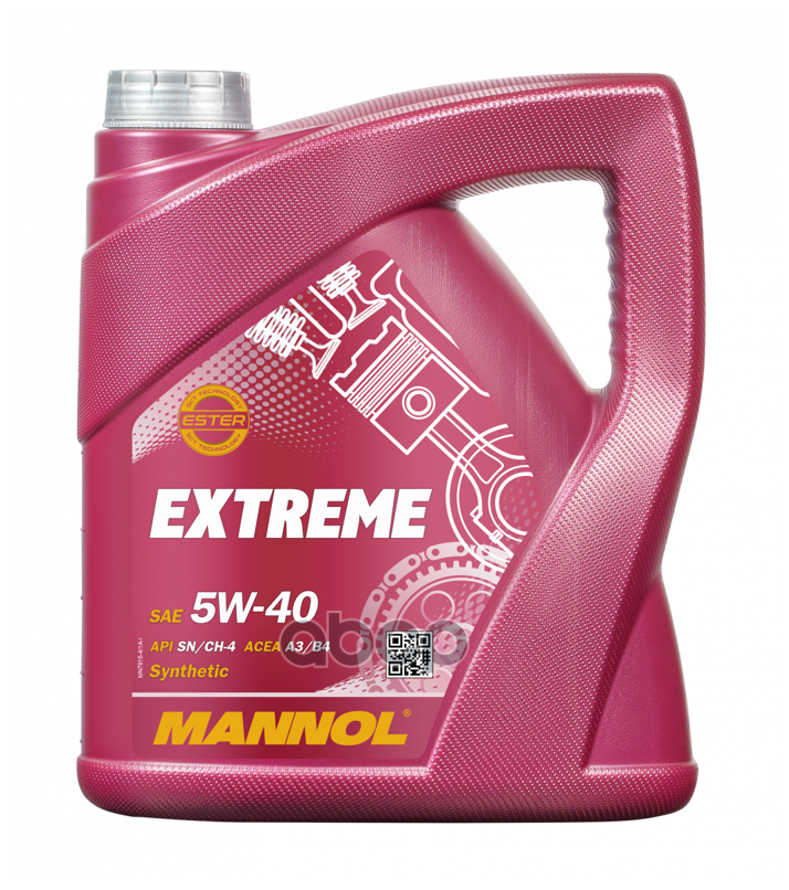 Масло Моторное Mannol Extreme 5w-40 Синтетическое 4 Л 7915 MANNOL1021
