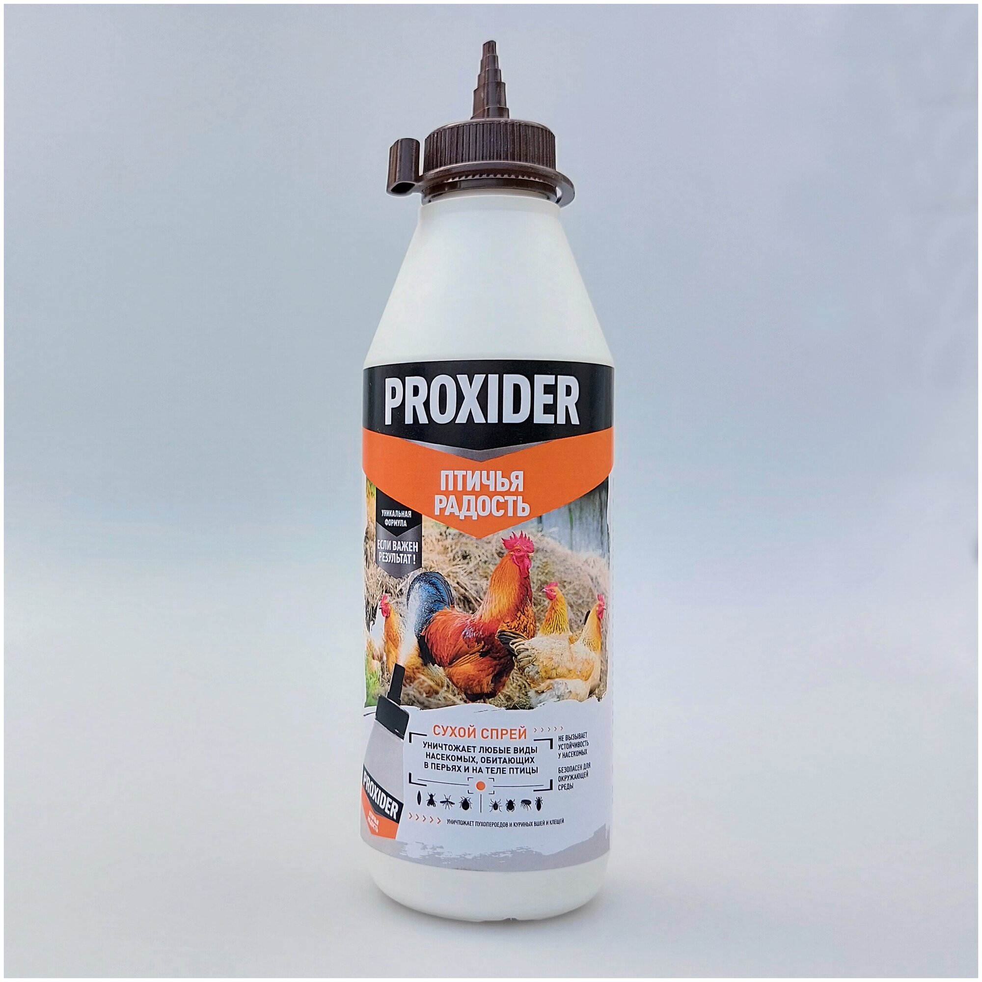 PROXIDER (Проксайдер) птичья радость - Средство для борьбы с пухопероедами, блохами и клещами у птицы, 500 мл, белый