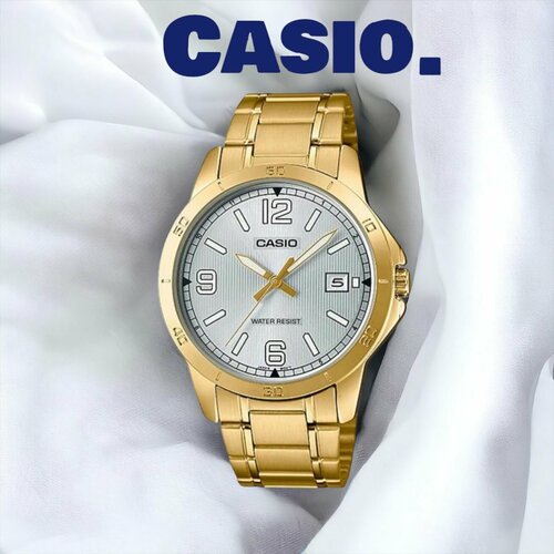 Наручные часы CASIO, золотой casio men s stainless steel watch mtp v004g 7budf 30 mm gold