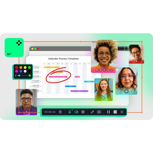 Movavi Screen Recorder, персональная лицензия, годовая подписка подписка электронно movavi screen recorder 2022 персональная лицензия годовая подписка