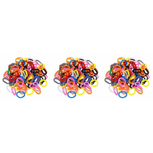 Beriotti Набор резинок для волос 100шт, 3,5см, полиэстер, 3 шт.