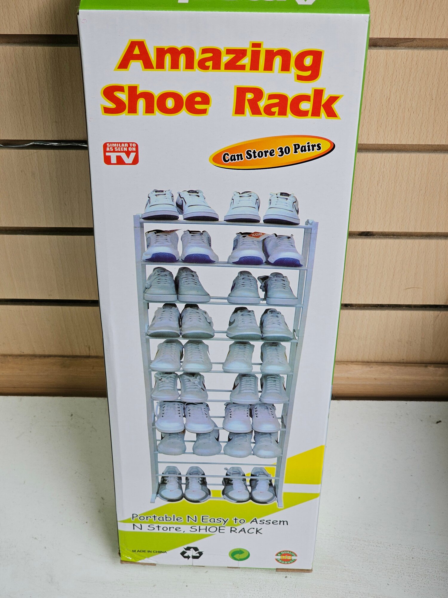 Органайзер - стойка для хранения обуви Amazing Shoe Rack на 30 пар (Белая)