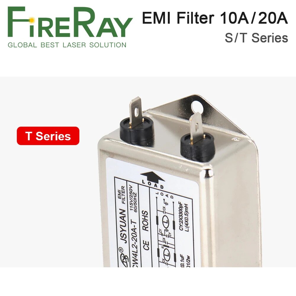 Фильтр электромагнитных помех FireRay Power CW4L2-10A-T/S CW4L2-20A-T/S, T Series, 20A