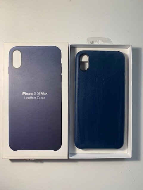 Чехол iPhone X S MAX ЭкоКожа Apple Leather Case Чехол