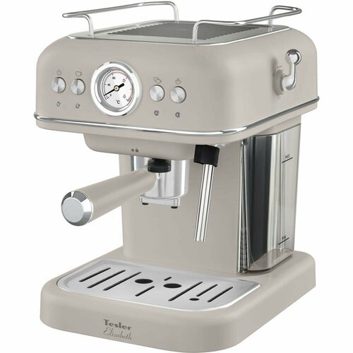 Кофеварка Tesler ECM-245 SAND GREY: автоматическая капельная для дома — купить, цена, характеристики