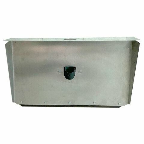 Лопата снеговая трехбортная 50х43 см ЛА-3б алюминий 15 мм планка металлическая на клепках без черенка грандмастер 700344