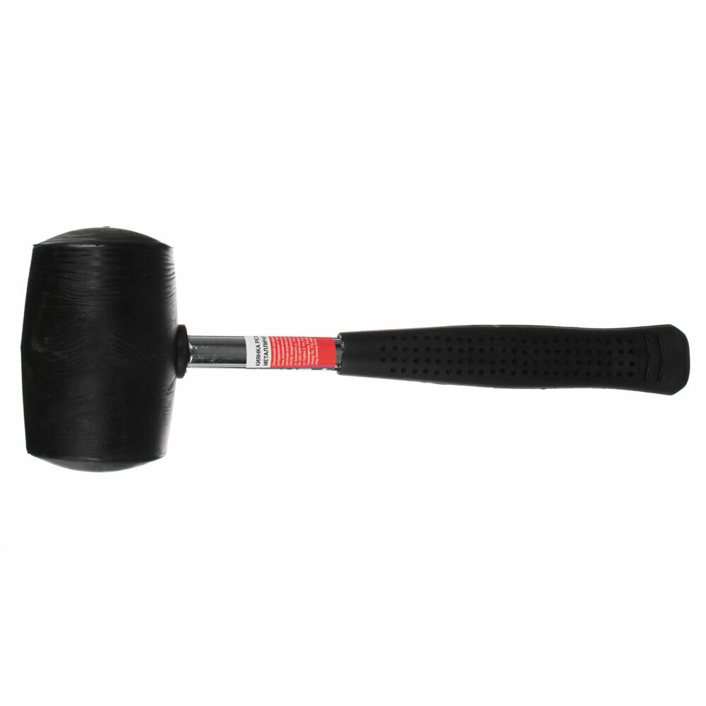 Киянка 680 грамм Рокот резиновая, круглая, обрезиненная стальная ручка — фото 1