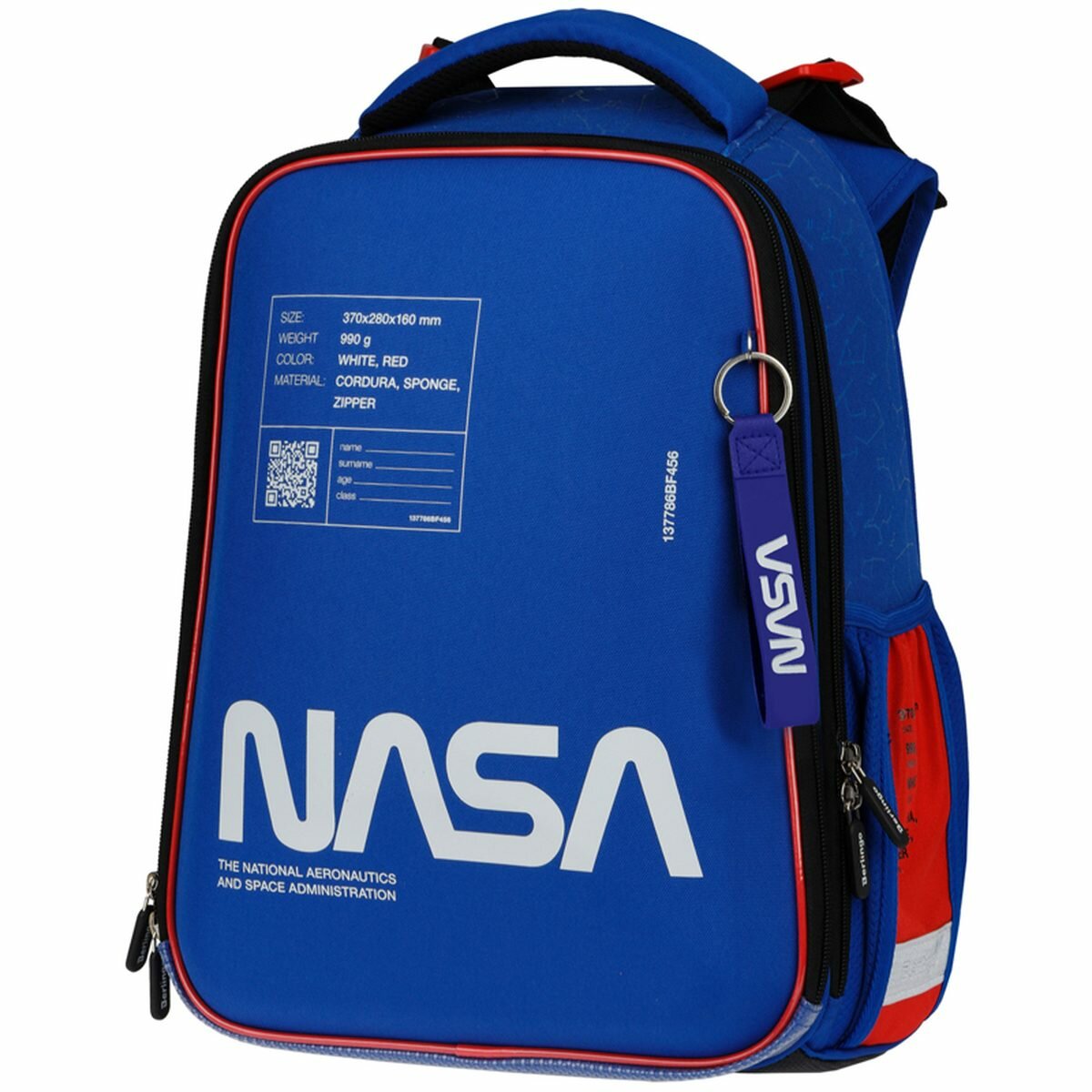 Ранец школьный Berlingo Expert "Ad Astra" 37x28x16см, 2 отделения, 2 кармана, анатомическая спинка (RU07126)
