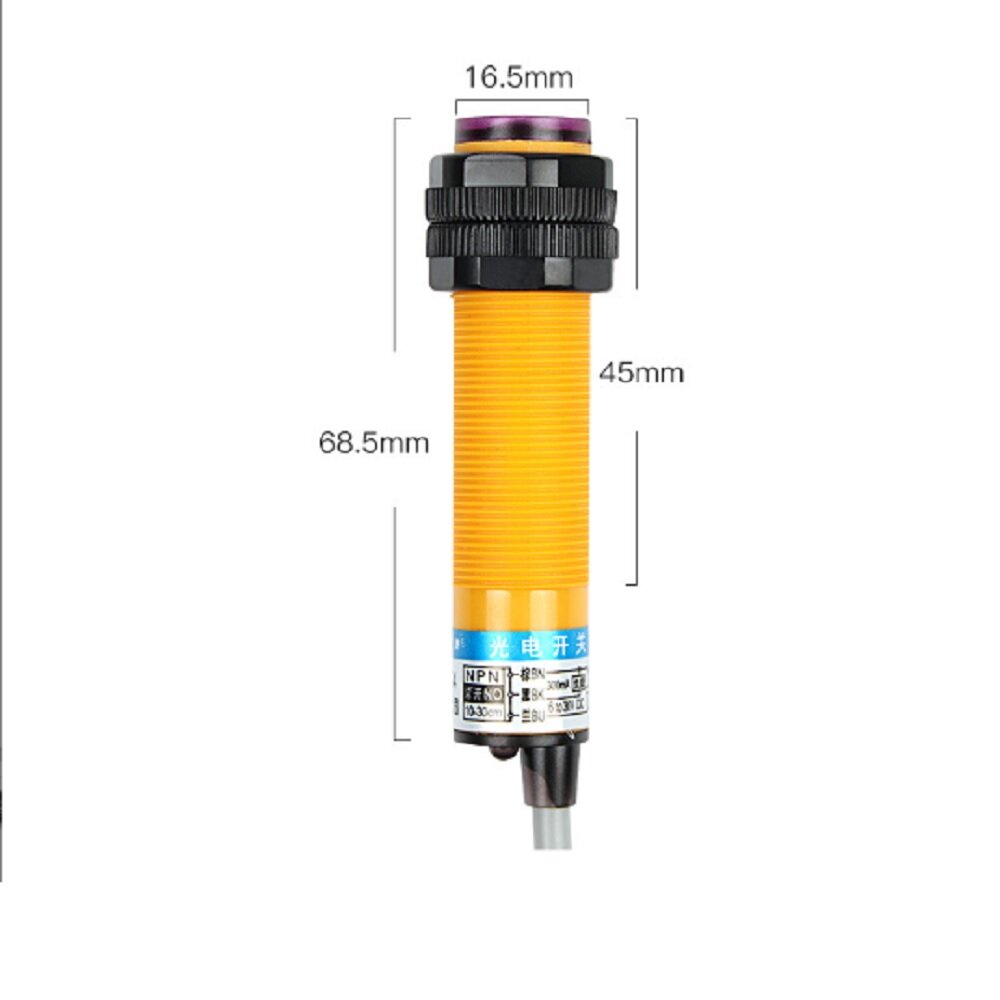 2x DC12-24V NPN Нормально Открытый Фотоэлектрический Переключатель E3F-DS30C4 Регулируемый Датчик