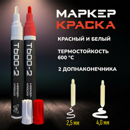 Изображение товара Greta oto / Маркер краска / белый и красный