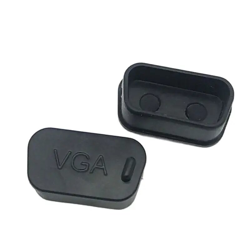 Защитная крышка VGA, резиновые чехлы, пылезащитная крышка для разъема VGA, пылезащитная и влагостойкая резиновая крышка, пылезащитная крышка, 10 шт./партия, Черный, 15P, Линии Разъема, Женский вставки