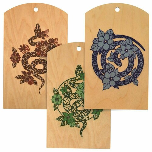 Доска разделочная Гарафена 17х29 см деревянная фанера 06 см берёза 325₽