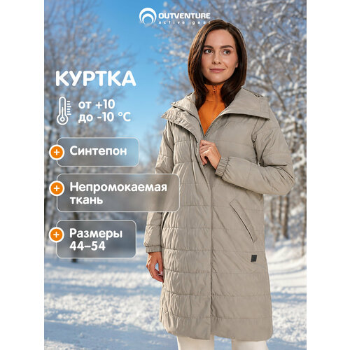 фото Куртка outventure, размер 48, бежевый
