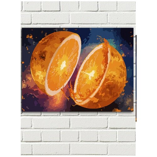 Картина по номерам космос космический фрукт апельсин - 6831 Г 30x40 картина по номерам на холсте космос космический фрукт апельсин 6831 г 30x40