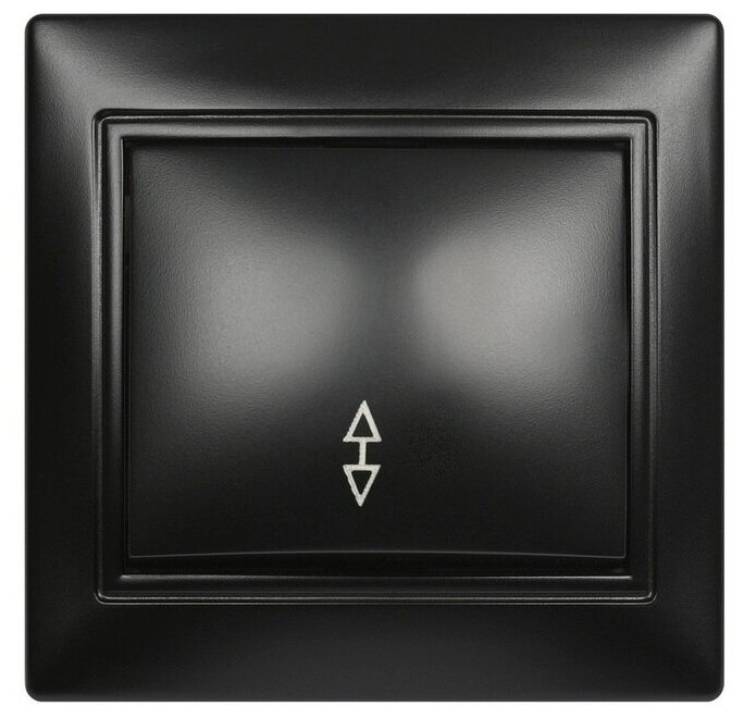 фото Выключатель проходной 1-клавишный 10А черный "Венера", SmartBuy