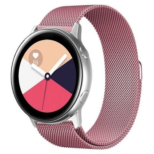 Ремешок для часов Amazfit Bip GTS 2 4 mini Huawei Watch GT3 GT 2 3 42 металлический браслет 20 мм mm Розовый универсальный металлический ремешок миланская петля 20 мм для часов samsung xiaomi huawei garmin