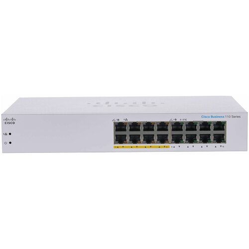 Cisco SB CBS110-16PP-EU Unmanaged 16-port GE Partial PoE 1777000₽