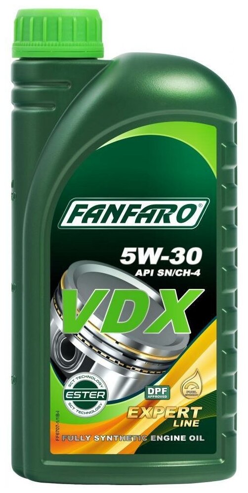 Синтетическое моторное масло FANFARO VDX 5W-30