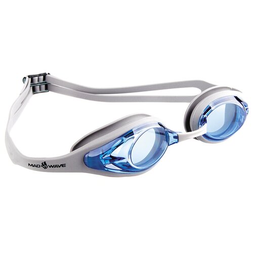 фото Очки для плавания mad wave alligator, grey/blue, m0427 13 0 17w
