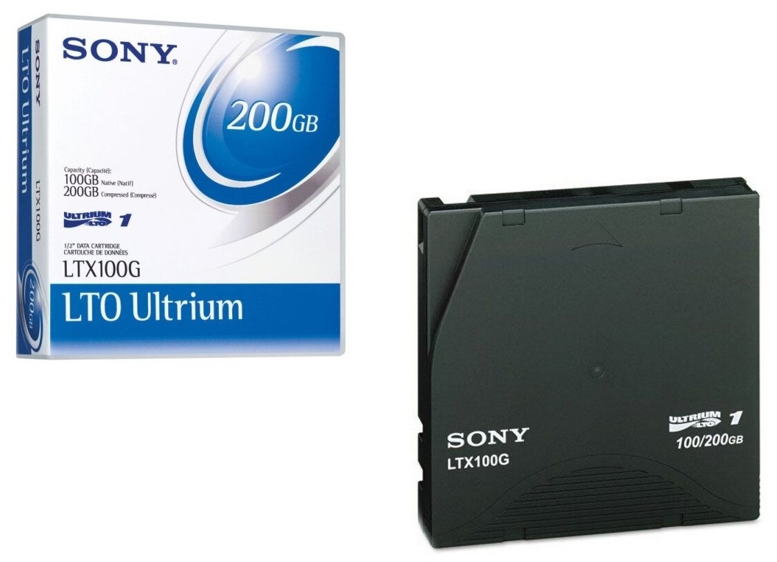 Картридж Sony Ultrium LTO1 100 GB/200 GB - bar code labeled LTX 100G ( LTX-100G )