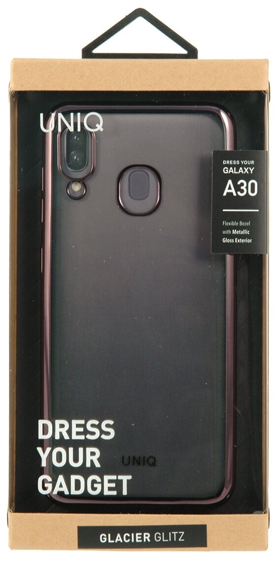 Uniq для Galaxy A20/A30 Glacier Glitz Black