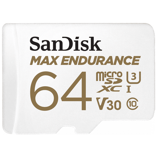 Карта памяти 64Gb - SanDisk microSD Max Endurance Class 10 UHS-I SDSQQVR-064G-GN6IA карта памяти sandisk microsdxc 64gb max endurance class10 uhs i u3 v30 sd адаптер sdsqqvr 064g gn6ia