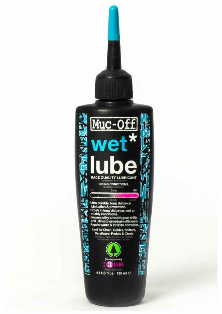 Смазка для влажных условий Muc-off Wet Lube 120мл