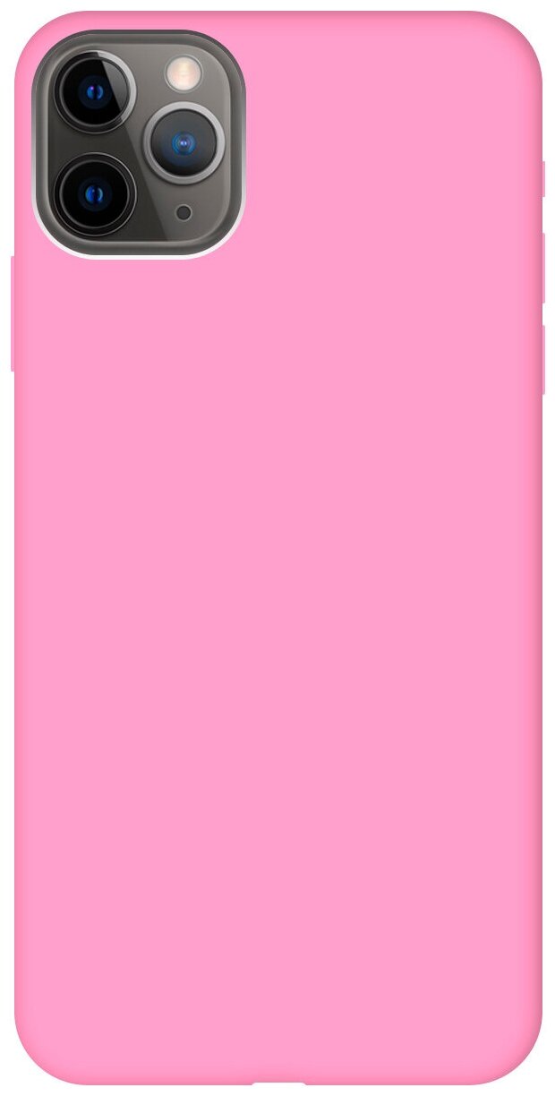 Силиконовый чехол на Apple iPhone 11 Pro Max / Эпл Айфон 11 Про Макс Soft Touch розовый
