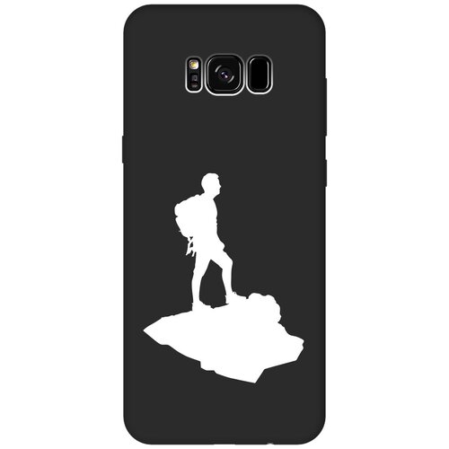 Матовый чехол Trekking W для Samsung Galaxy S8+ / Самсунг С8 Плюс с 3D эффектом черный матовый чехол trekking w для samsung galaxy s8 самсунг с8 с 3d эффектом черный