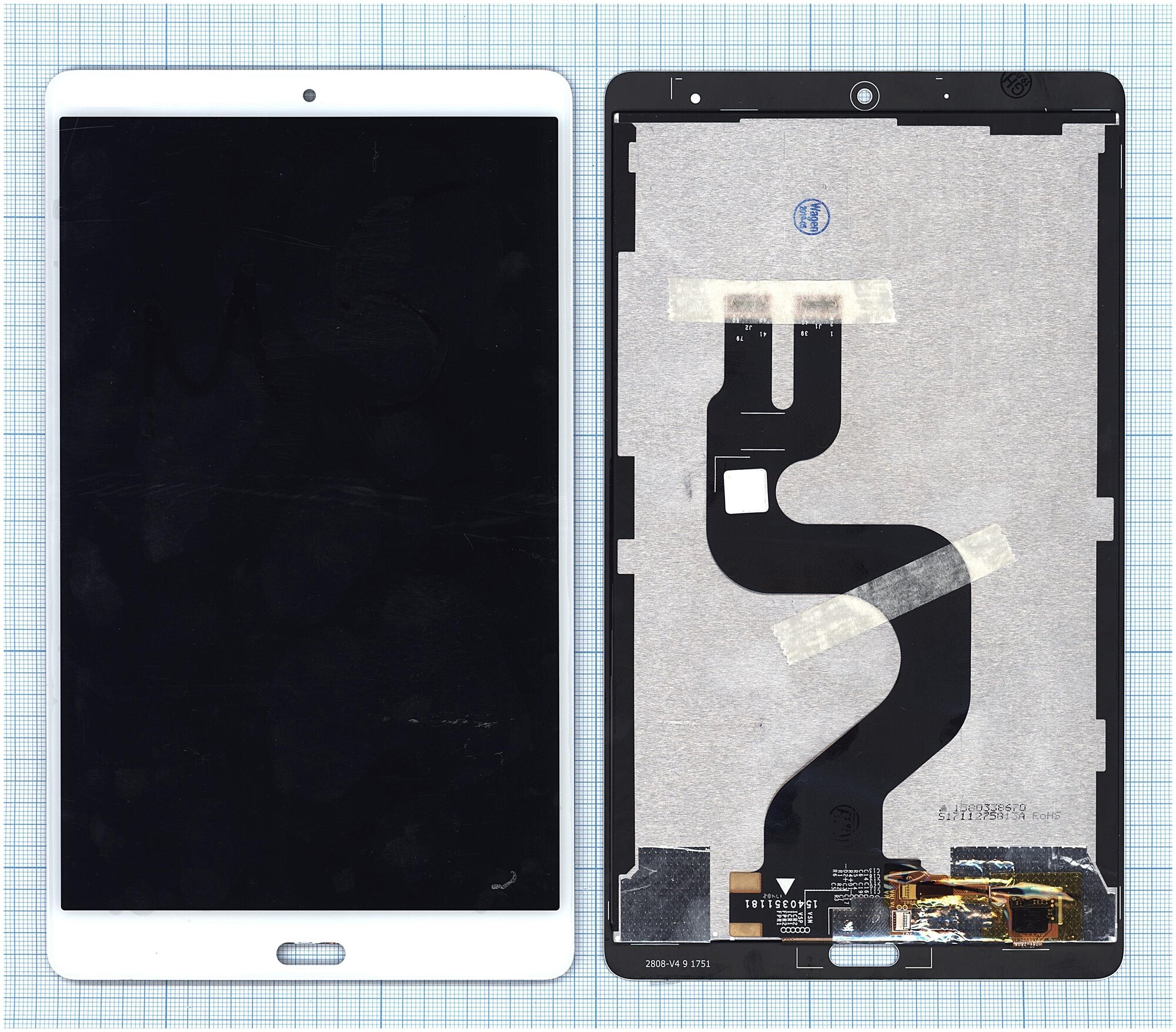 Модуль (матрица + тачскрин) для Huawei MediaPad M5 8.4 белый