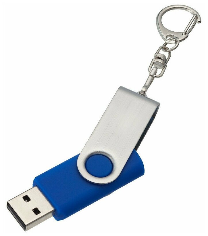 Флеш-память Twist, 8Gb, USB 2.0, брелок, син, 4437.48