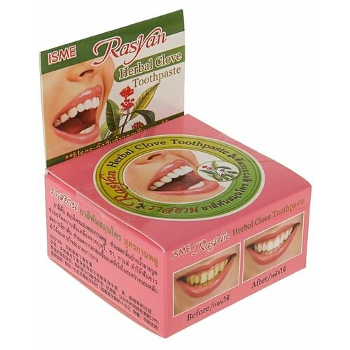 Травяная зубная паста Rasyan, Herbal Clove Toothpaste, с гвоздикой, 25 г