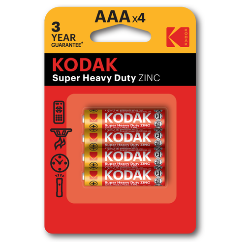 Элемент питания KODAK Heavy Duty R03 BL4 (K3AHZ-4) (48/240/33600)