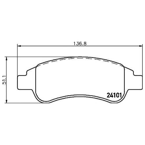 Колодки Передние С Противошумной Пластиной Q+ Peugeot206/307/ Berlingo/Peugeot Boxer (Зад) Textar 2410101 Textar арт. 2410101
