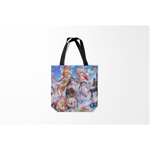 фото Сумка-шоппер / 40х40 см / геймерам / genshin impact день рождение burnettie