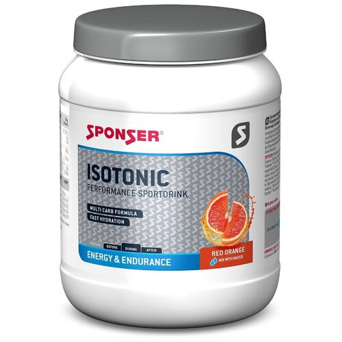 Sponser Isotonic Красный апельсин 1000г углеводная загрузка sponser carbo loader 1200 г цитрус апельсин