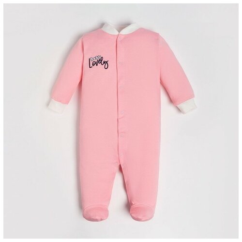 фото Комбинезон детский, цвет розовый/baby lovely, рост 74 см si baby