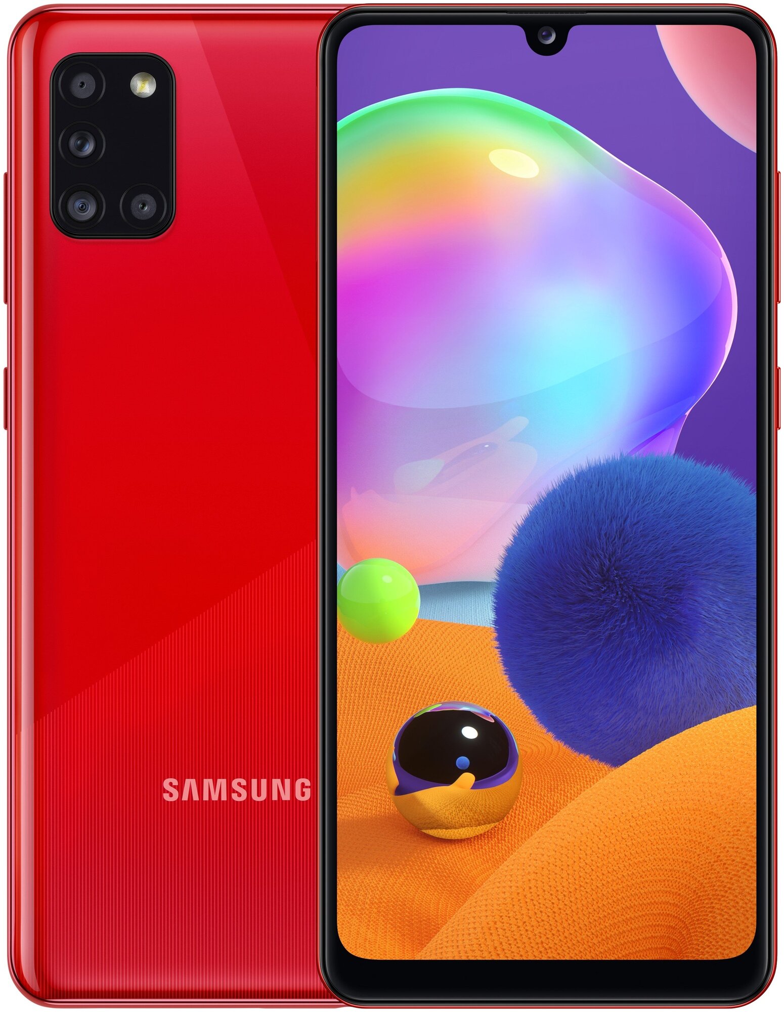 Смартфон Samsung Galaxy A31 4/64 ГБ, Dual nano SIM, красный