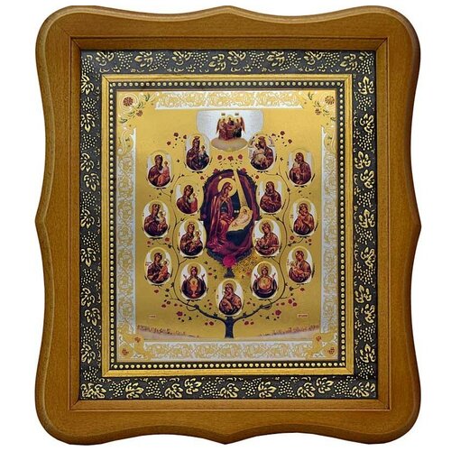 Древо Богородицы ( Горний Иерусалим). Печатная икона. древо богородицы горний иерусалим печатная икона