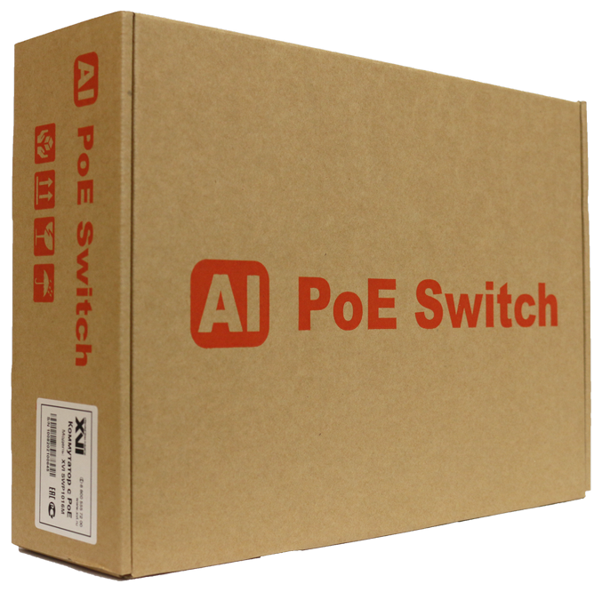 PoE Коммутатор XVI SWP1016M, 16 портов 100Мбит/с с PoE +2 порта 1Гбит/с