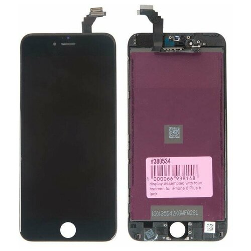 дисплей для apple iphone 6 plus в сборе с тачскрином foxconn черный Дисплей в сборе с тачскрином и монтажной рамкой для Apple iPhone 6 Plus Tianma, черный