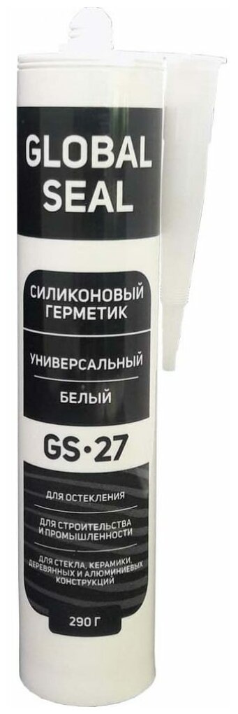 Прозрачный силиконовый герметик Global Seal GS27 12 шт