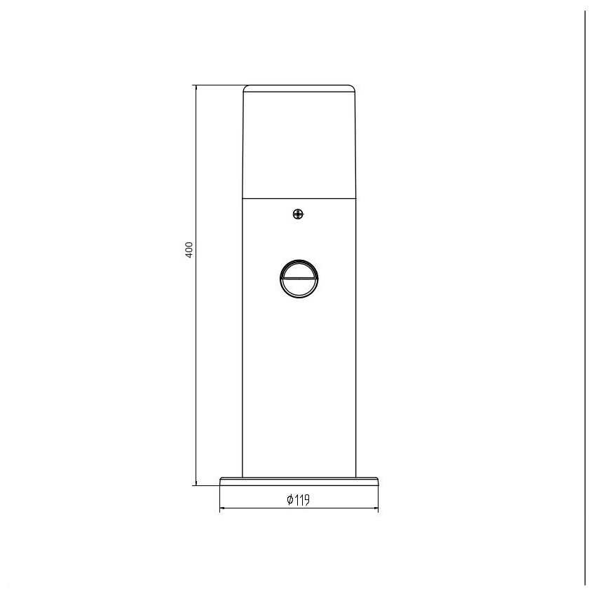 Светильник уличный Escada 10179/T E27Х60W с датчиком движения темно серый - фото №2