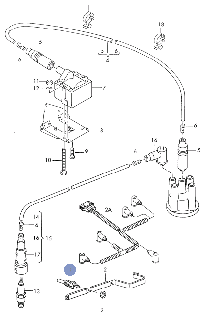 Свеча Накала Vw Passat 19td 2/00-11/00 Bosch арт 0250201032