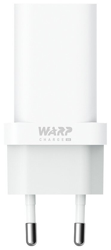 Сетевое зарядное устройство OnePlus с USB входом 30W Warp Charge (цвет:Белый) (без упаковки)