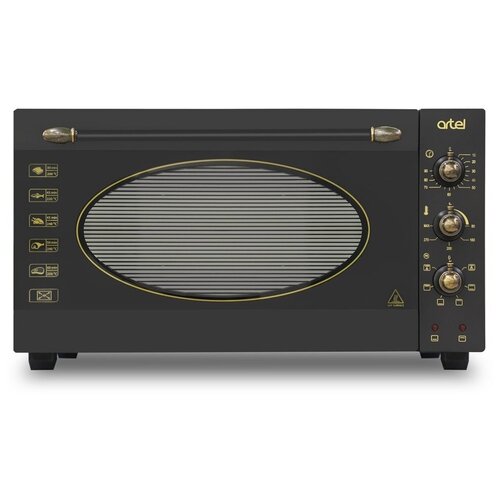 Мини печь ARTEL MD 4218 L Art-Retro черная, конвекция + гриль/вертел