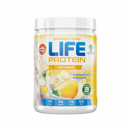 Протеиновый коктейль для похудения Life Protein 1LB (450 г) со вкусом Дыня 15 порций протеиновый коктейль для похудения life protein 1lb 450 г со вкусом клюквенный пирог 15 порций