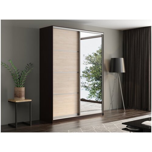 Шкаф-купе 3 дверный Express 180х240х60 см без зеркал Венге