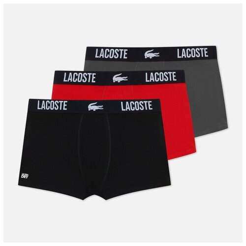 Комплект мужских трусов Lacoste 3-Pack Classic Trunk синий, Размер S